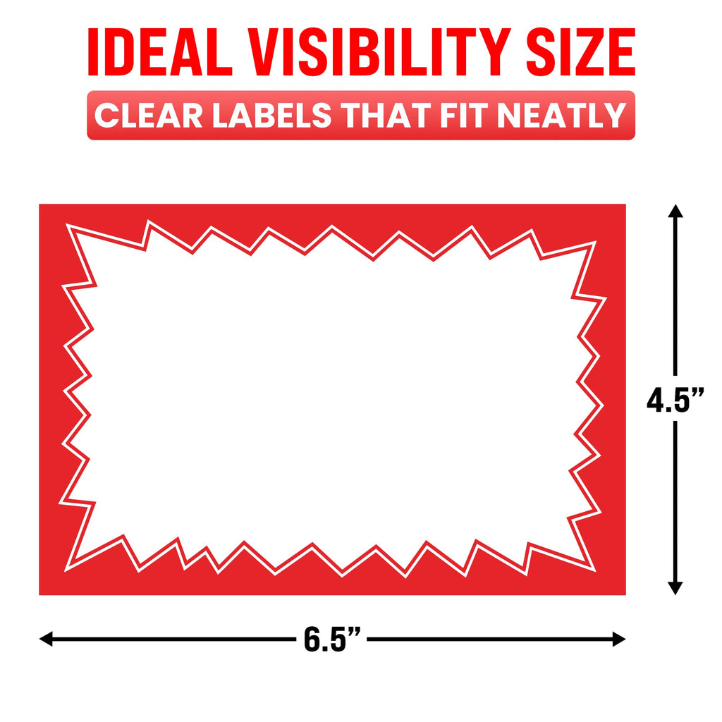 Sale Signs for Retail Stores - 100pcs, 4.5" x 6.5" 4.5" x 6.5" Variety