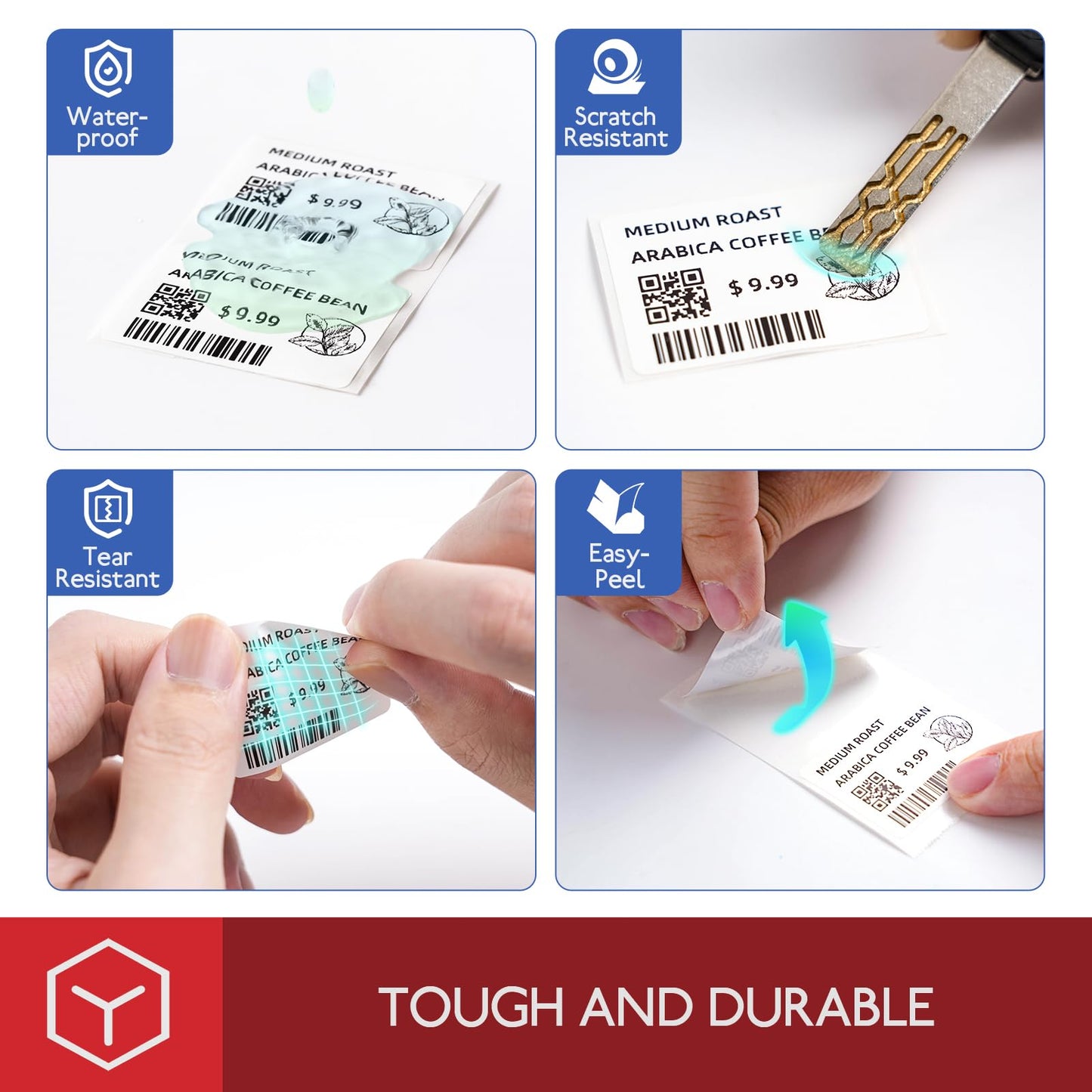 [140 pcs] Phomemo Labels Round Series for M110/M220/M221: Khaki, 1.97''(50mm), 140 Labels/Roll, Original, All-Purpose Thermal Adhesive, for Name, Logo, etc, Also Made for Phomemo M120/M200 Labeler Khaki, 1.97'' (50mm) 1 Roll