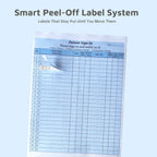 Patient Sign in Sheets, HIPAA Compliant Medical Forms with Peel-Off Labels 30