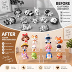 6 Pc Clear Acrylic Display Risers Showcase for Shoe Risers Retail Stand Cupcake Stand Dessert Stand 6P-Clear