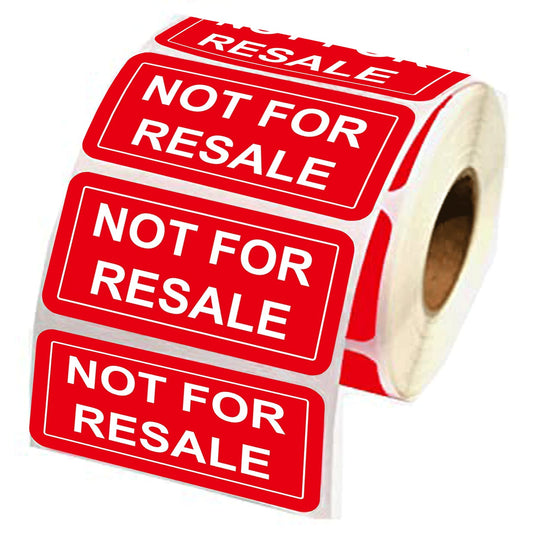 Not for Resale Stickers 1 x 2 Inch Not for Resale Labels for Inventory,Retail Store,Sample,Showcase Products 500 Pcs Per Roll Inventory Stickers