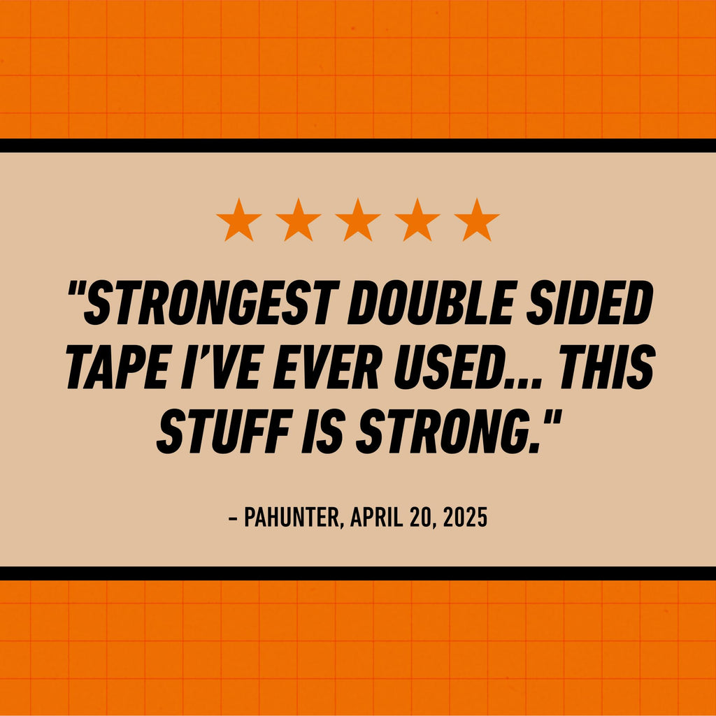 GORILLA Heavy Duty Mounting Tape, Double-Sided, XL 1" x 120", Black 1" x 120" (1-Pack) 1 Pack