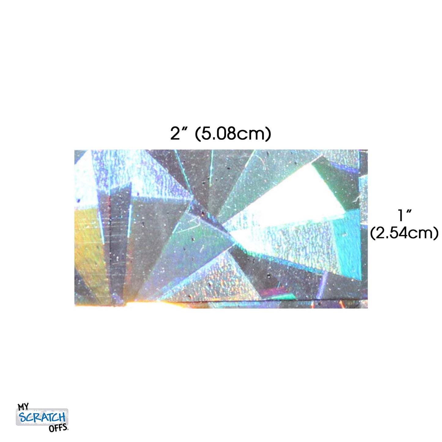 My Scratch Offs 250 Pack Hologram Silver Rectangle Scratch Off Sticker Labels 1 x 2 Inch Easy to Scratch Replica Lottery Raffle Ticket DIY for Party Favors Announcement - Self Adhesive