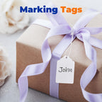 1000Pcs Price Tags with String Attached, 1 3/8" x 2 1/8" White - Smooth Surface 1000pcs - 1.375" x 2.125"