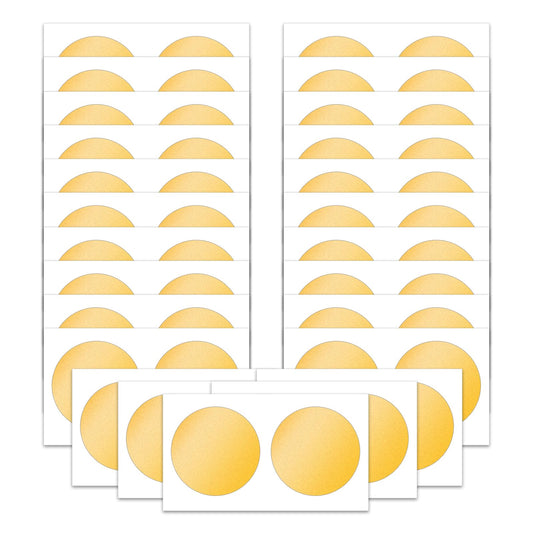 50 Pack Scratch Off Stickers Scratch Off Labels 1.97‘’ Round Circle Self-Adhesive Scratch Off Cards for Lottery Tickets DIY Raffle Card Creating Ticket Games Reward Card(Gold)