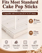 24 Holes Wooden Cake Pop Stand for Drying