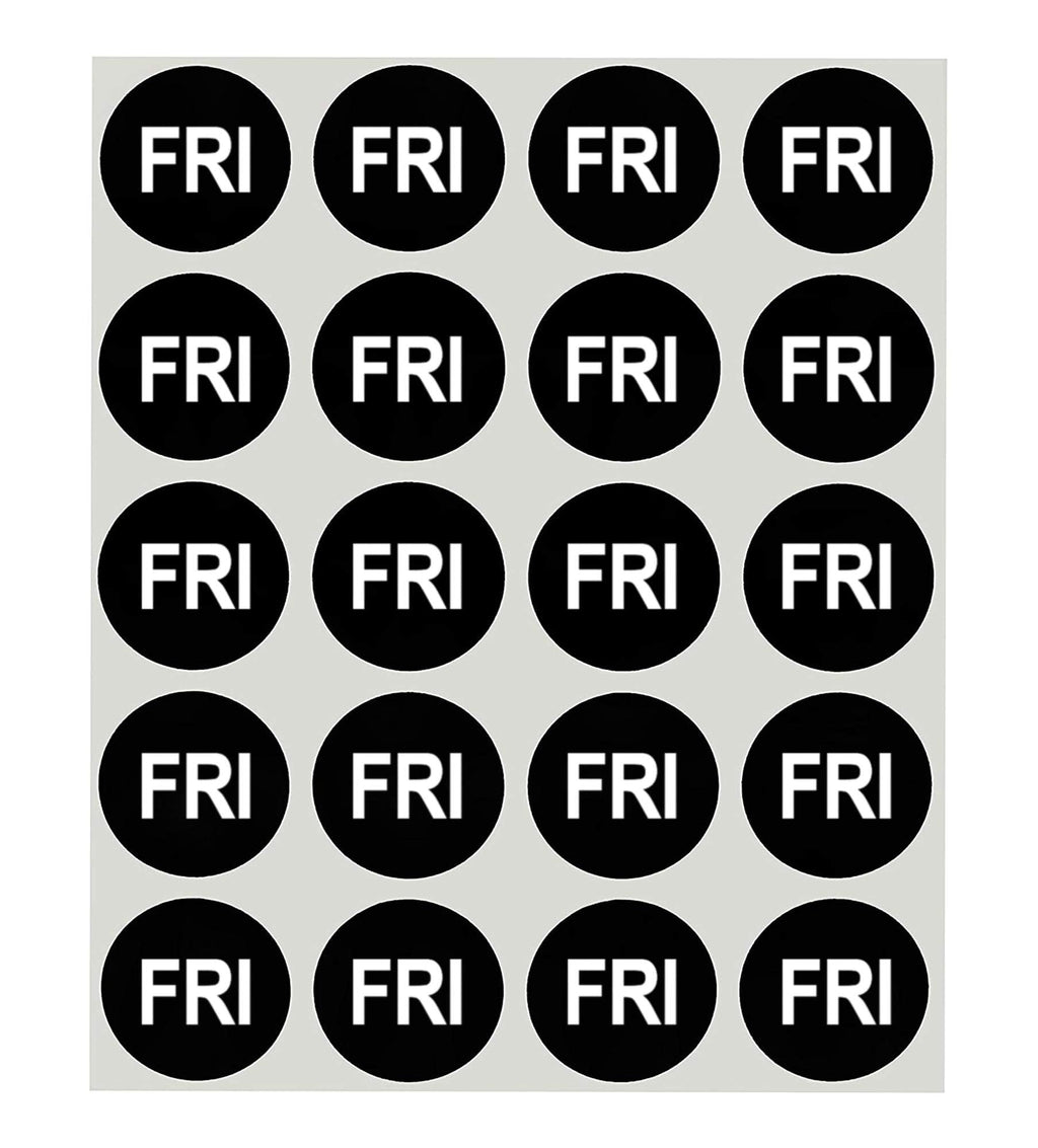 ChromaLabel 1-inch round removable day labels, week kit with 420 stickers for organizing and planning.