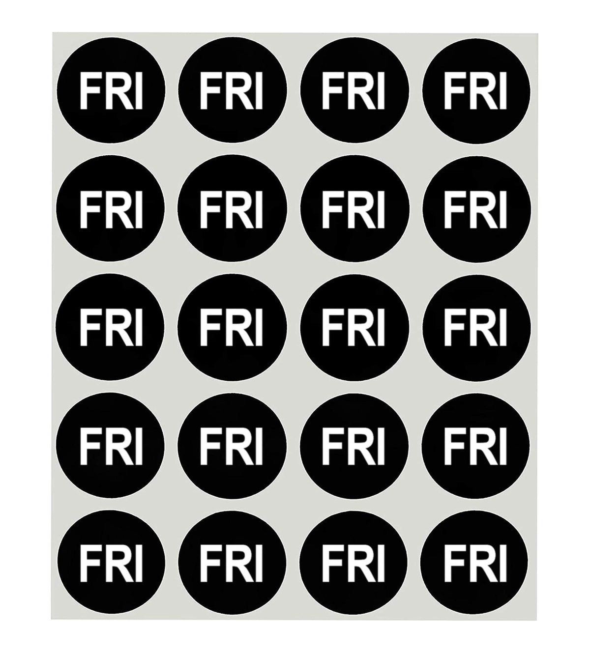 ChromaLabel 1-inch round removable day labels, week kit with 420 stickers for organizing and planning.