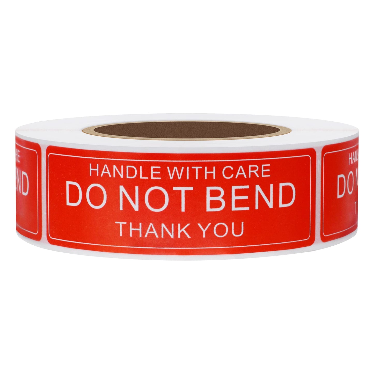 Hybsk 1"x3" Do Not Bend Stickers Shipping Labels for Envelopes Mailing Adhesive Label 500 Per Roll (Type 1) Type 1