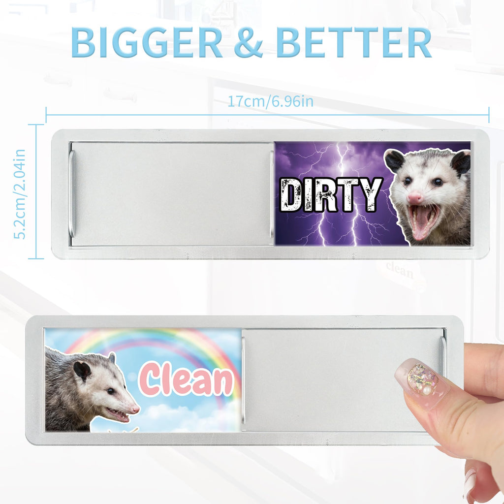 Dishwasher Magnet Clean Dirty Sign Possum