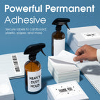 4" X 3" Direct Thermal Fanfold Labels (1000 Count, 1 Stack) 4" X 3"