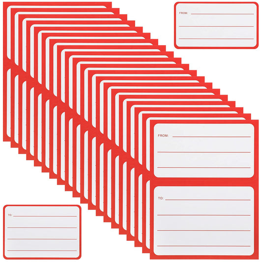 Tenare 50 Sheets/100 Pcs to from Return Address Mailing Labels Mail Shipping Label, Postage Guaranteed Stickers Self Adhesive Mailing Labels Stickers for School Office(Regular Style,4.5 x 3.5 Inch) 4.5 x 3.5 Inch Regular Style