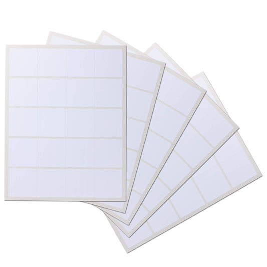 Waterproof Essential Oil Labels, 100 Squares, 2x2 Inches, Rounded Corners, Oil Proof, Highly Durable Blank Stickers