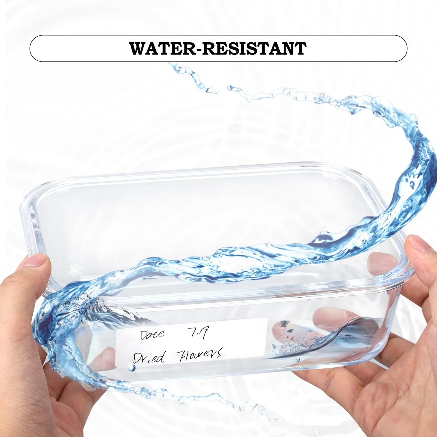 Blank Removable Freezer Labels, Removable Labels Water Oil Resistant for Food Containers Jars Pantry Organization (500-PCS, 1 * 2INCH) 1*2INCH 500-pcs