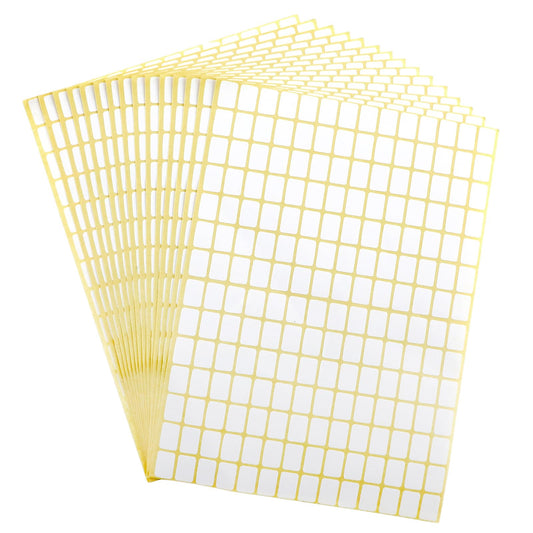 2940Pcs White Labels Stickers Tiny Price Tags Stickers 0.35 x 0.5 Inch Mailing Address Labels for Containers Jars Boxes Office Kitchen