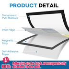 YixangDD 10 Pack Magnetic Sign Holder 8.5 x 11, Magnetic Paper Holder 8.5"x11" 10 Pack