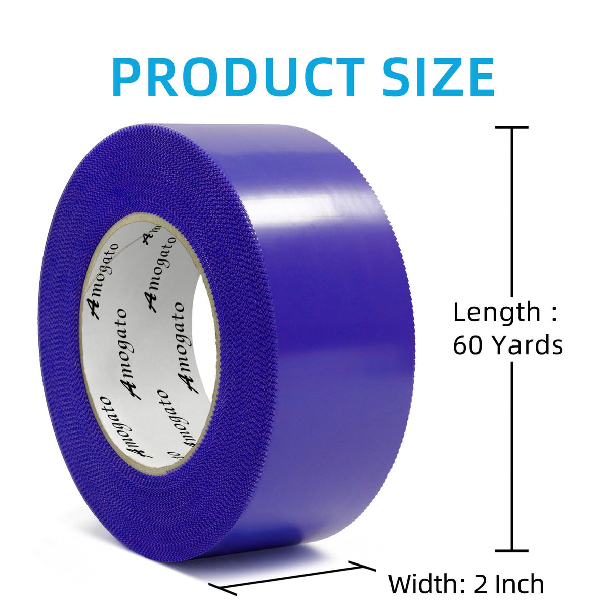 Blue Stucco Tape, 2 Inch x 60 Yards x 2 Roll, UV-Resistant Blue Stucco Tape, Waterproof Polyethylene Masking Tape for Home Renovation, Construction, Surface Protection, Tile Scratch Prevention 2 Rolls