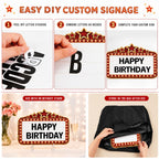 4 Pack Bottle Service Sign Set, Wedding Signs for Reception Red & Gold