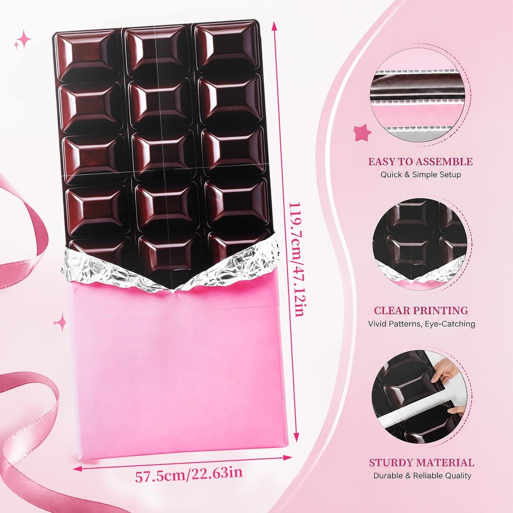 4ft Giant Chocolate Bar Plastic Cutout Standee Stand-up