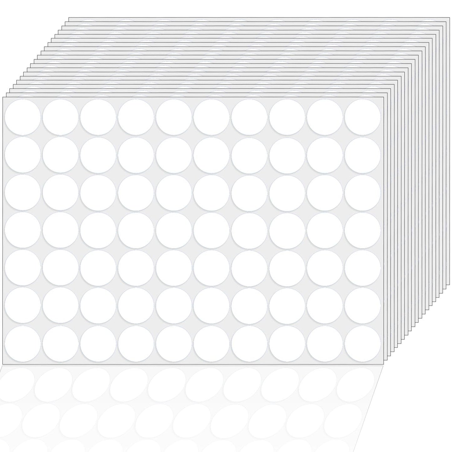 1400 PCS Dot Stickers White 1 Inch Round Color Coding Labels Polka Circle Dot Label Sticker for Office,Classroom,Papers Etc White/1400pcs
