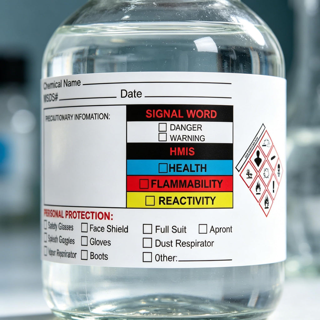 Chemical Identifying and Marking Sticker Christmas SDS Stickers