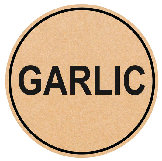 1.5 inch 300 PCS Garlic Stickers Adhesive Removable Stickers for Food Rotation Package