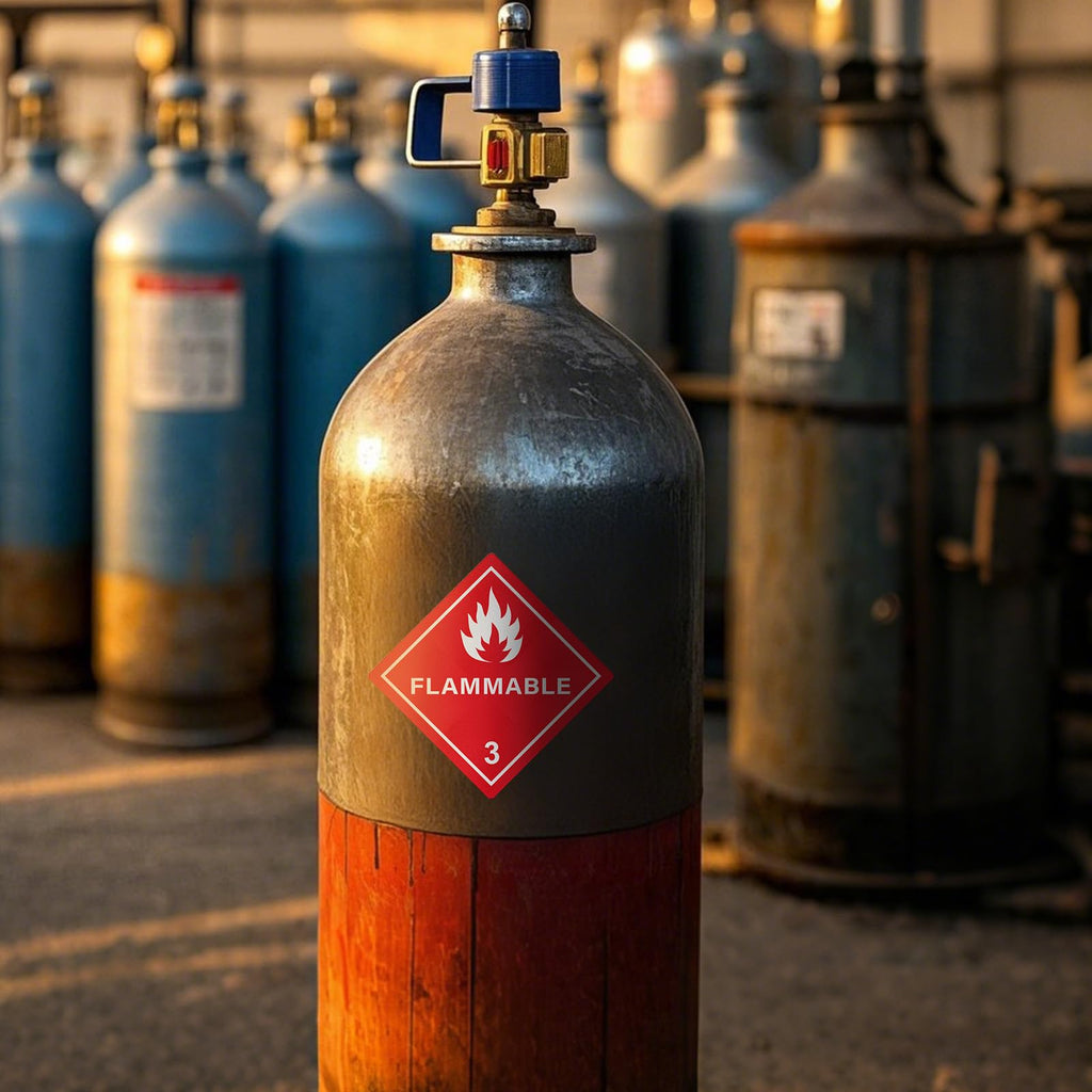 10 Pack Hazard Class 3 Flammable Liquids Placard 10.75" × 10.75"