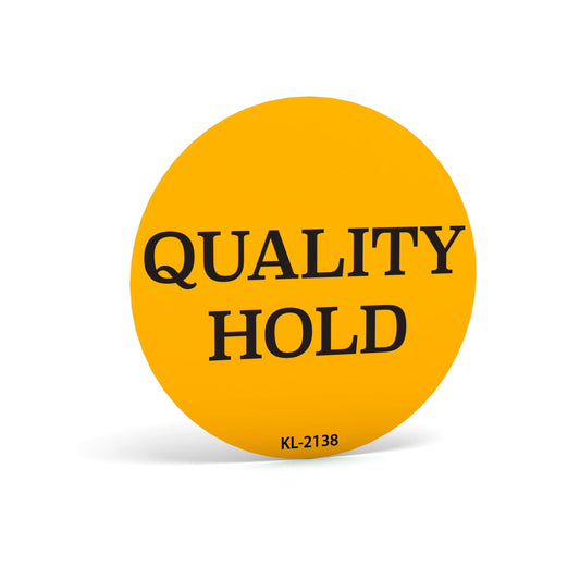 Kenco 2" Circle Inventory Control Stickers for Shipping and Inventory - 500 Permanent Adhesive Labels Per Roll Made in The USA (Quality Hold, 1 Pack)
