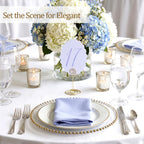Scalloped Wedding Table Numbers, Banquet Table Numbers 1-20 Decor