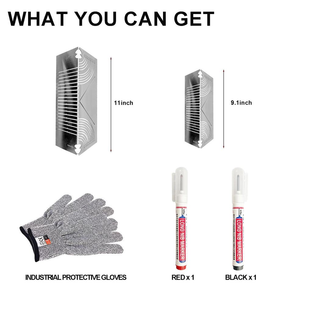 Angle & Arc Marking Tool Set for Steel Pipe & Metal Fabrication