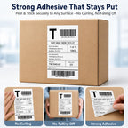 4x6 Direct Thermal Shipping Labels, Compatible with Thermal Printers, for Shipping, Mailing, Small Business (200) 200