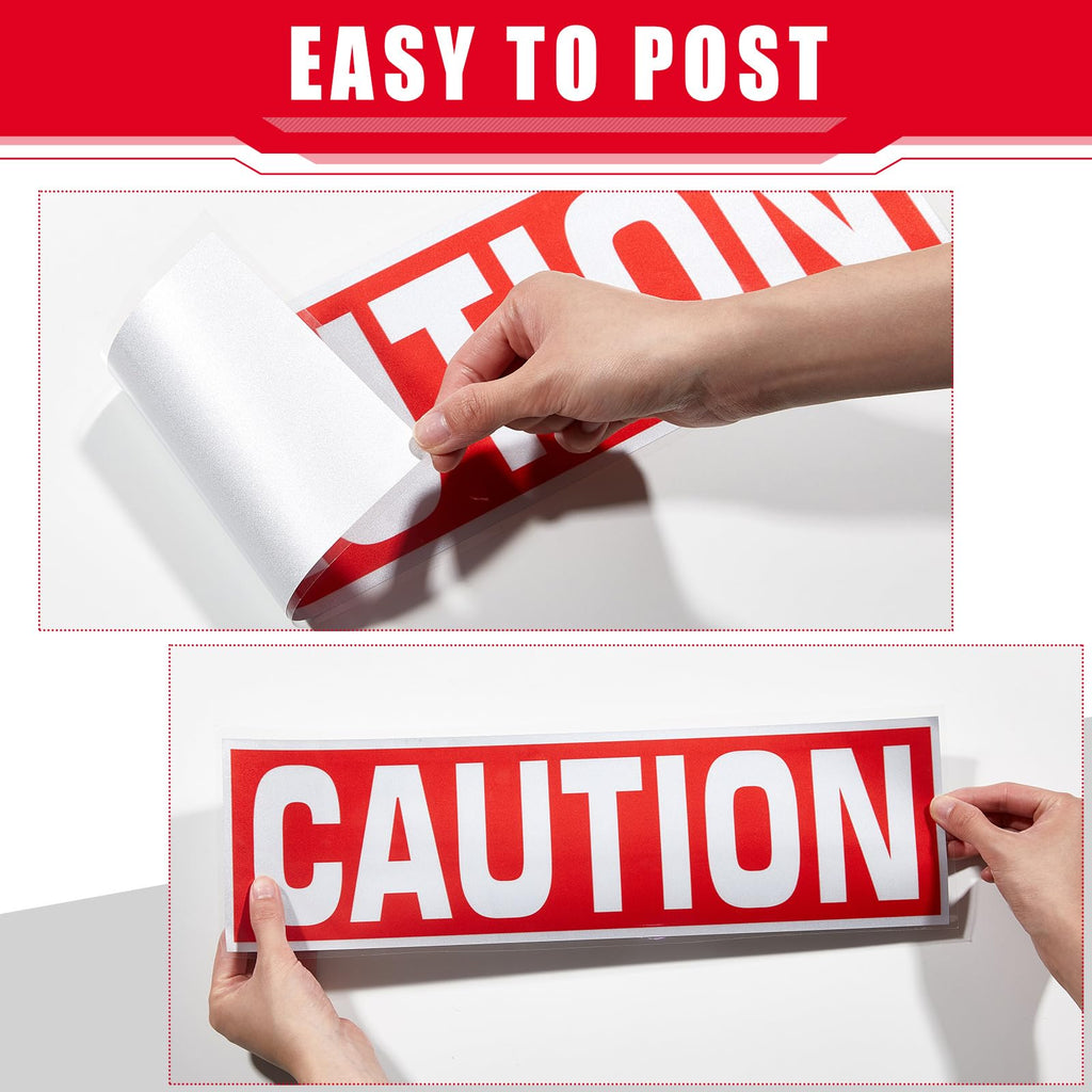 4 Pcs Caution Horses Trailer Decals, Reflective Warning Stickers