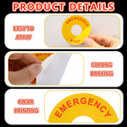 Dunzoom 50 Pcs Emergency Stop Warning Stickers Bulk, Self-Adhesive