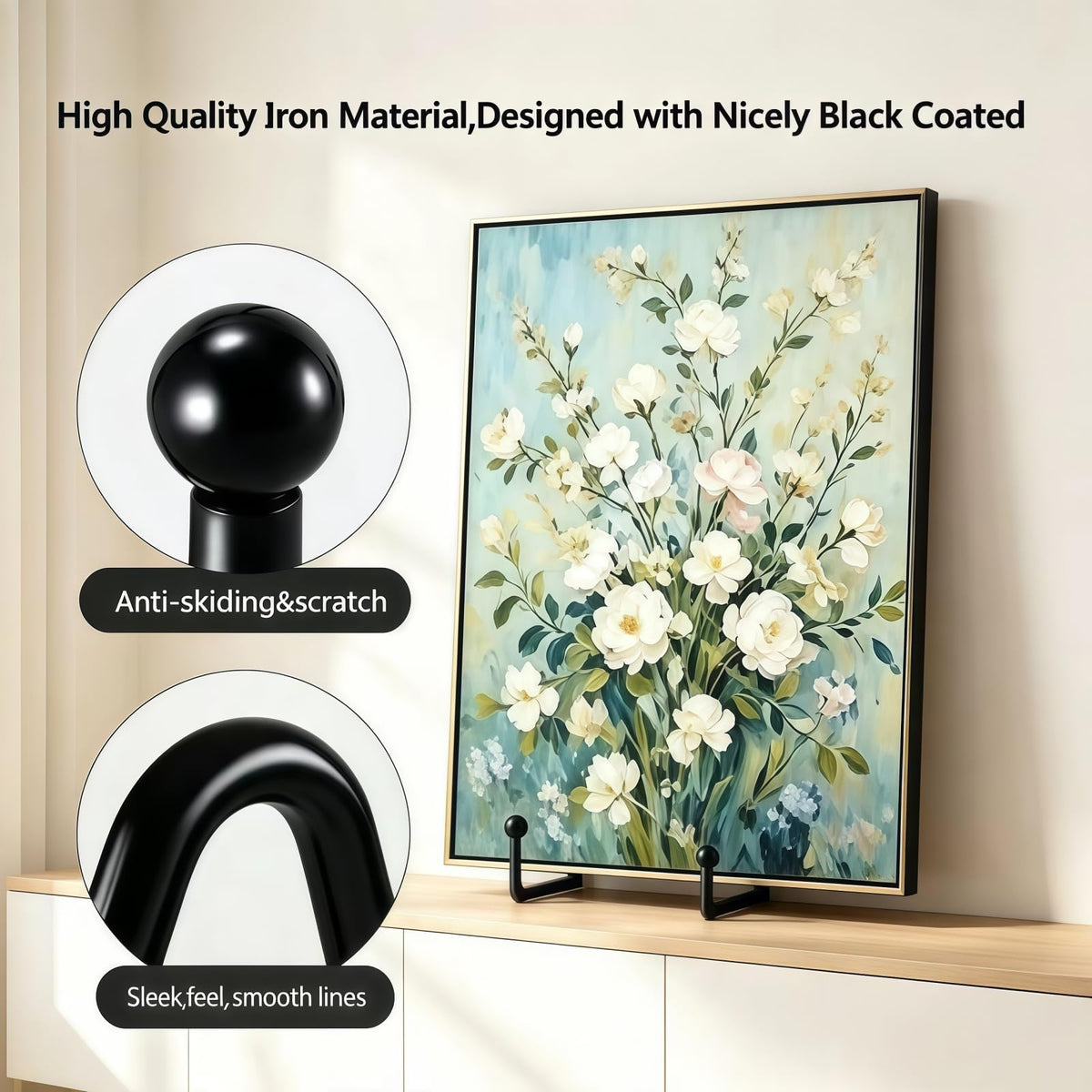 4 Pcs Decorative Plate Display Stands Picture Frame Holder