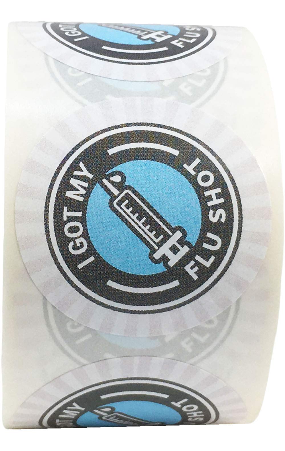 I Got My Flu Shot Medical Healthcare Stickers 1.5 Inch 500 Total Labels