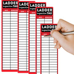 Ladder Inspection Labels Safety Stickers Ladders Red Safety Inspection Tags 8.5 x 2 Inch