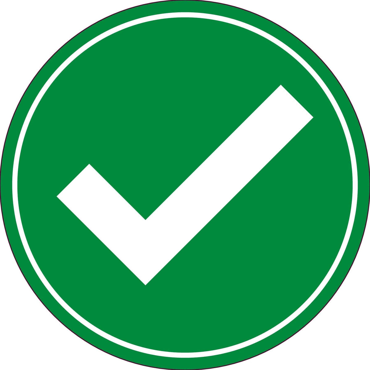 NMC Label, Adhesive Backed Vinyl Pack of 5 6"