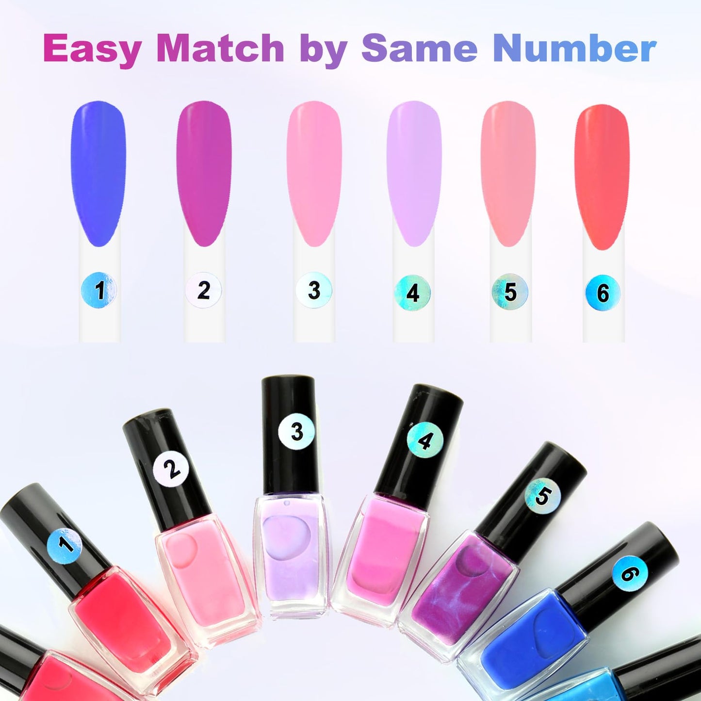 simarro 20 Sheets Number Stickers (Numbers 1-300), Self Adhesive Label Laser Stickers Waterproof Round Number Labels for Office Supplies, Organizing Nail Polish Bottles