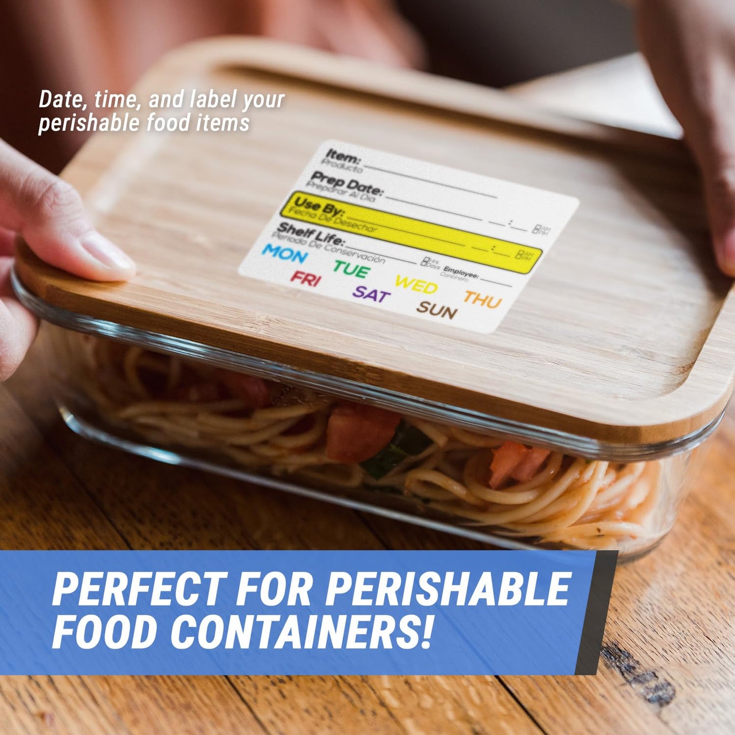 600 Shelf Life Food Rotation Labels, 2" x 3" Freezer Food Labels Stickers to Write On Food Date Meal Prep Labels for Food Container Food Service Labels, 2 Rolls of 300 Food Expiration Stickers