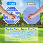 2 Pack 10" x 28" Home Security System Sign, Reflective & Rust Free Aluminum Home Security x2