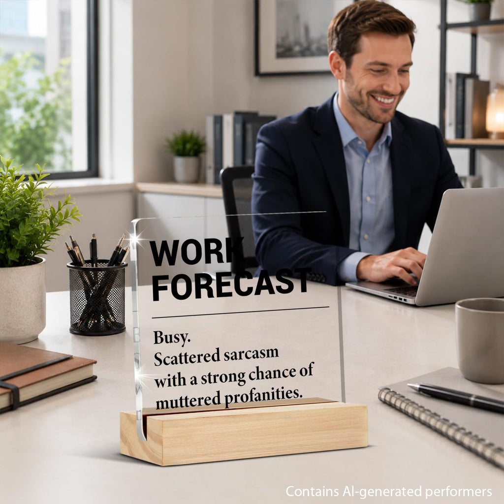 Funny Office Cubicle Desk Decor Bulk, 6 Pack Coworker Gifts