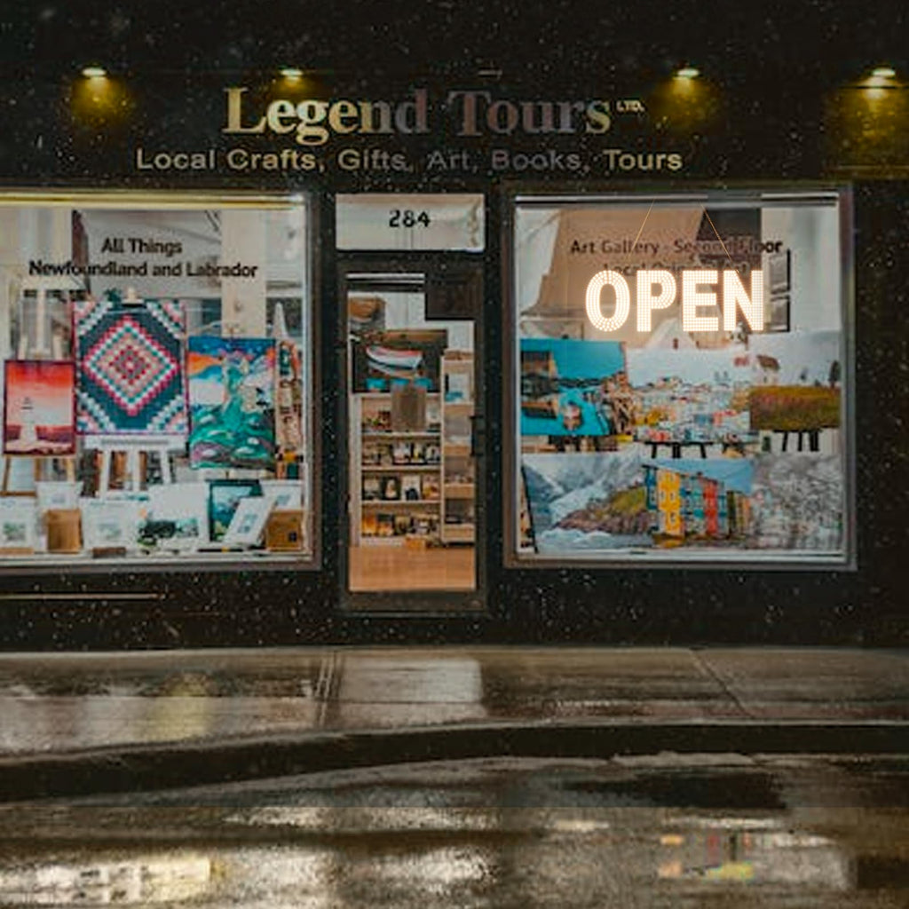 LED Open Sign for Business, 30"x10" Dimmable Brightness Large Electric Light Up Sign, Hanging Installation for Store Restaurant Office Bar Hotel Salon (white) Warm&White(30"x10")