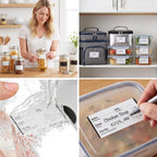 2 Rolls 1000 Pieces Dissolvable Food Labels