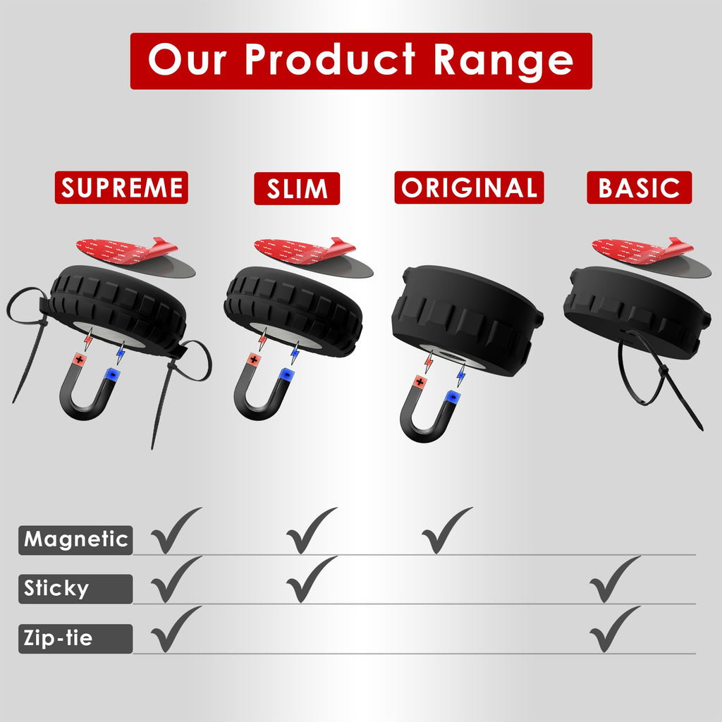 Waterproof Magnetic Holder for AirTag 1st & 2nd Gen, Moto Tag