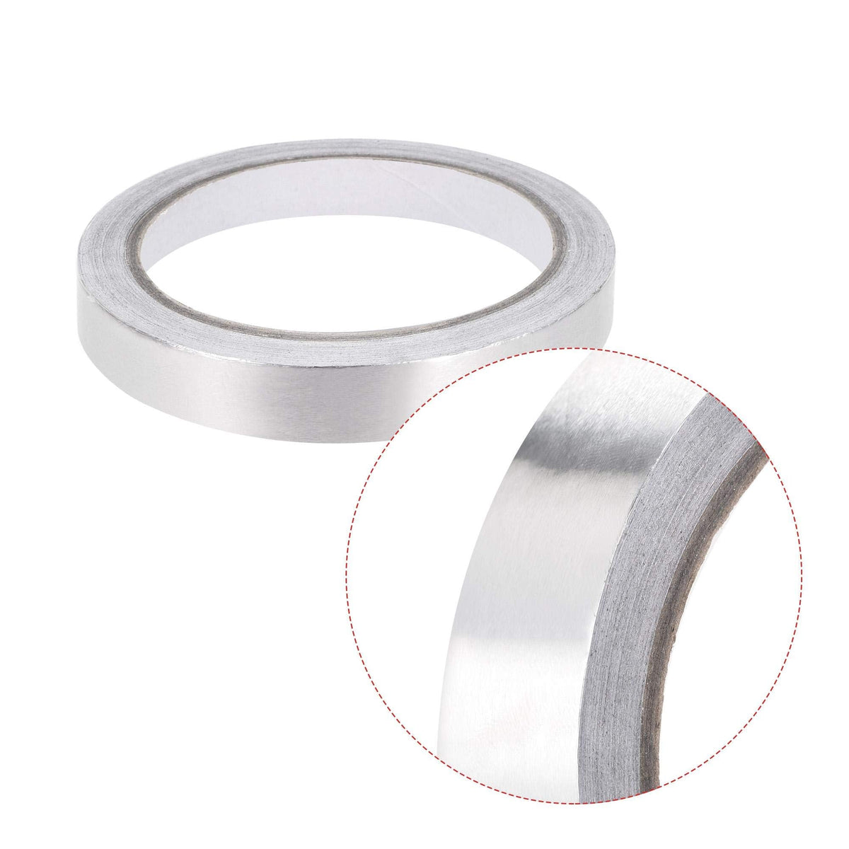 uxcell 10mm Aluminum Foil Tape High Temperature Tape for HVAC, Sealing, Patching Hot and Cold Air Ducts Single Sided Adhesive Tape 20m/65ft 10mm x 20m
