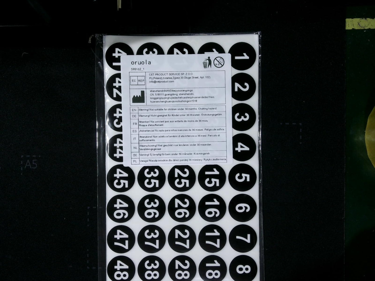12Sheets(3 Sets) Number Stickers 1-200,Diameter 1Inch Small Number Stickers,1 to 200 Consecutive Number Stickers,Self-Adhesive Number Stickers for Storage,Organizing,Boxes Toolbox,Locker