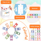 10 Rolls Number File Folder Labels Set Color Series Chart Stickers with Wooden Tray Set of Numbers 0-9 File Labels for File Folders Number Label Index Numeric Labels Index Stickers for Office School
