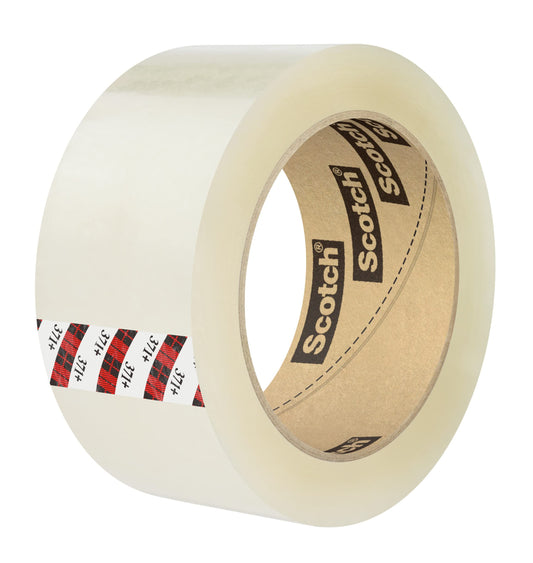 3M Scotch 371+ High Tack Box Sealing Tape: 2 in x 110 yds. (Clear)