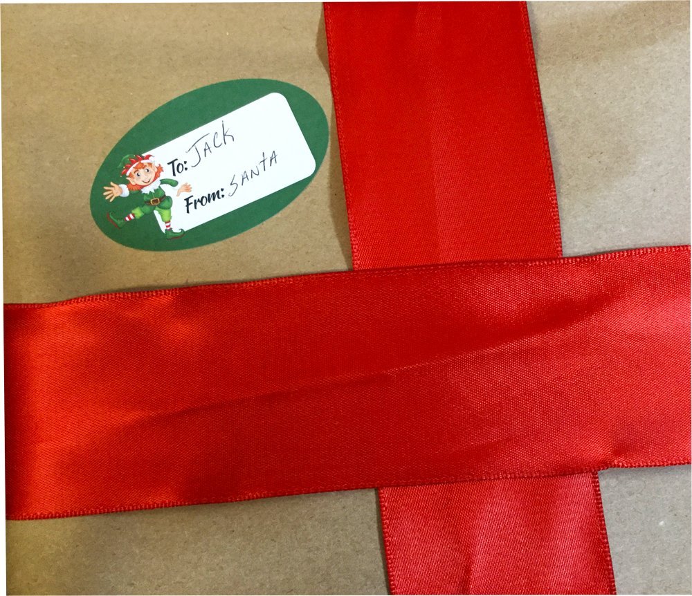 Elf Presents Gifts Tags Christmas Holiday to from Labels 1 1/2 x 2 1/2 Inch 25 Total Stickers