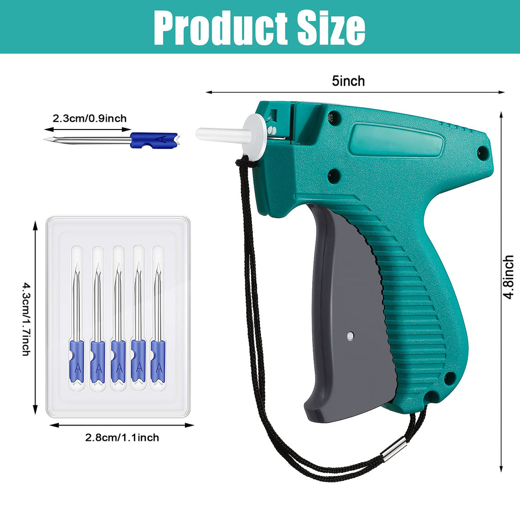 Honoson 3 Pcs Tagging Gun Applicator with 15 Steel Needles,Green Green